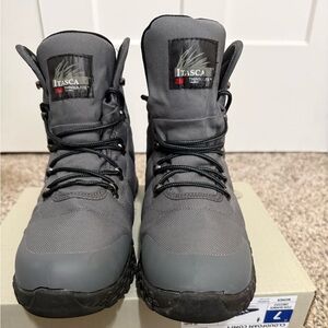 Itasca Men's Gray and Black Boots